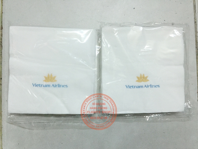 Khăn giấy vuông (nhỏ) Vietnam Airlines, kích thước 12 x 12 cm - ĐVT: kg