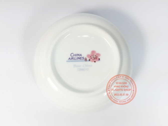 Chén sứ tròn China Airlines (Đài Loan)