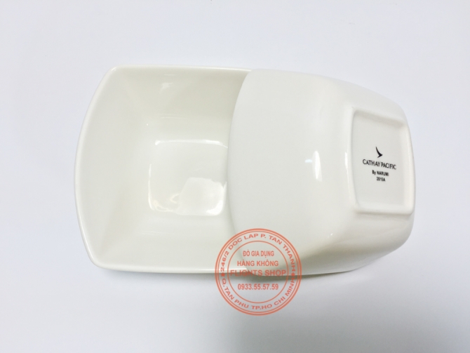Chén sứ vuông Cathay Pacific Airlines