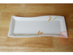 Đĩa sứ chữ nhật Eva Air