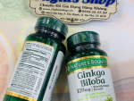Viên uống bổ não, tăng cường trí nhớ Ginkgo Biloba Nature’s Bounty 120mg, hộp 100v, hàng Mỹ