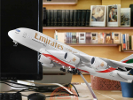 A380 Emirates 47cm (có bánh xe + đèn LED)