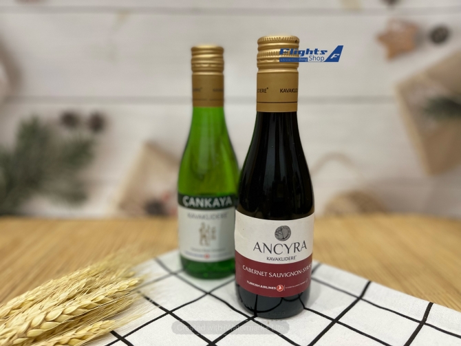 Vang mini 187ml dùng trên máy bay Turkish Airlines