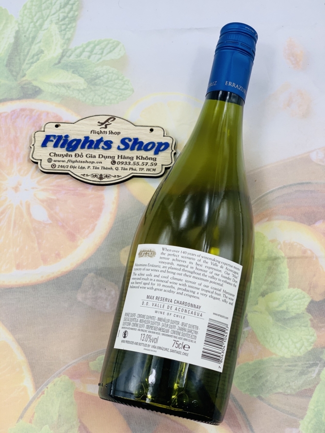 Vang trắng Max Reserva Chardonnay 2016 - 750ml
