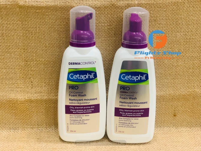 Sữa rửa mặt cho da dầu Cetaphil Pro DermaControl Oil Control Foam Wash 236ml, hàng Canada