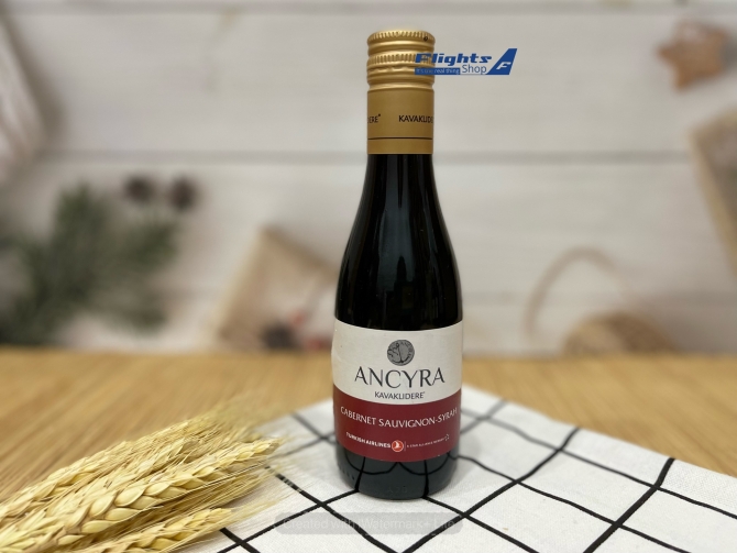 Vang mini 187ml dùng trên máy bay Turkish Airlines