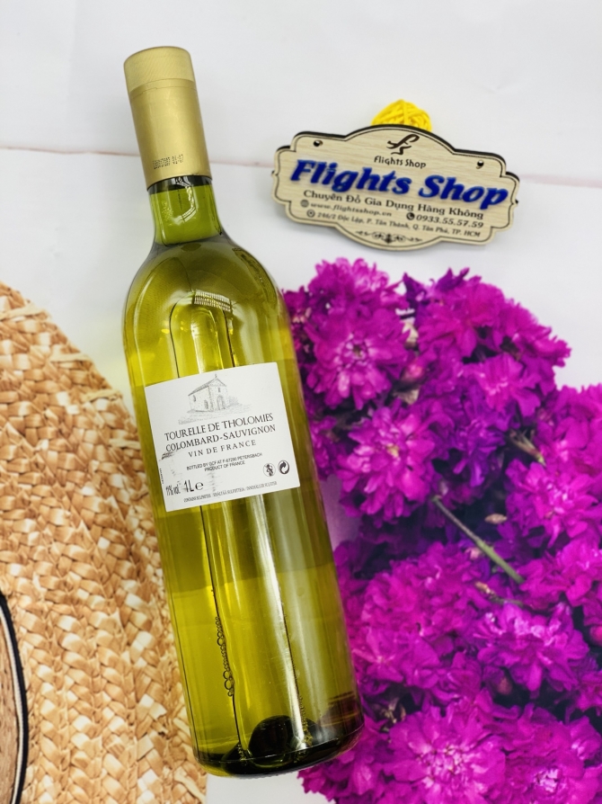 Vang trắng Tourelle de Tholomies Colombard Sauvignon 1000ml
