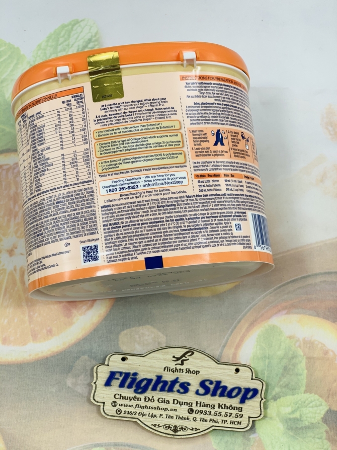 Enfamil A+ Canada số 2 cho bé 6-18 tháng, hộp 550 gram