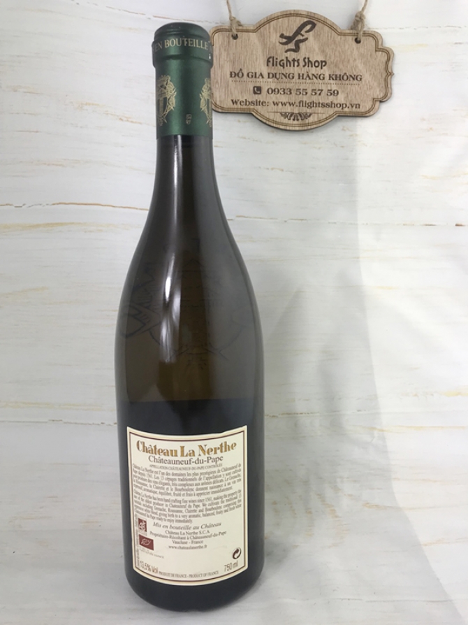 Vang trắng Chateau La Nerthe 2016 - 750ml