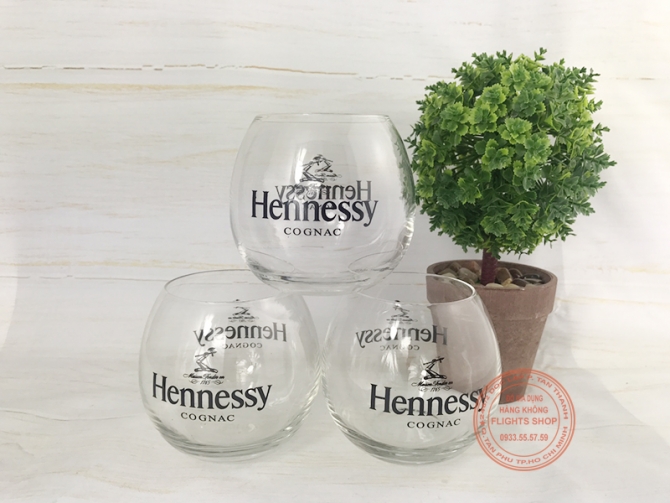 Set 06 ly rượu cognac HENNESSY