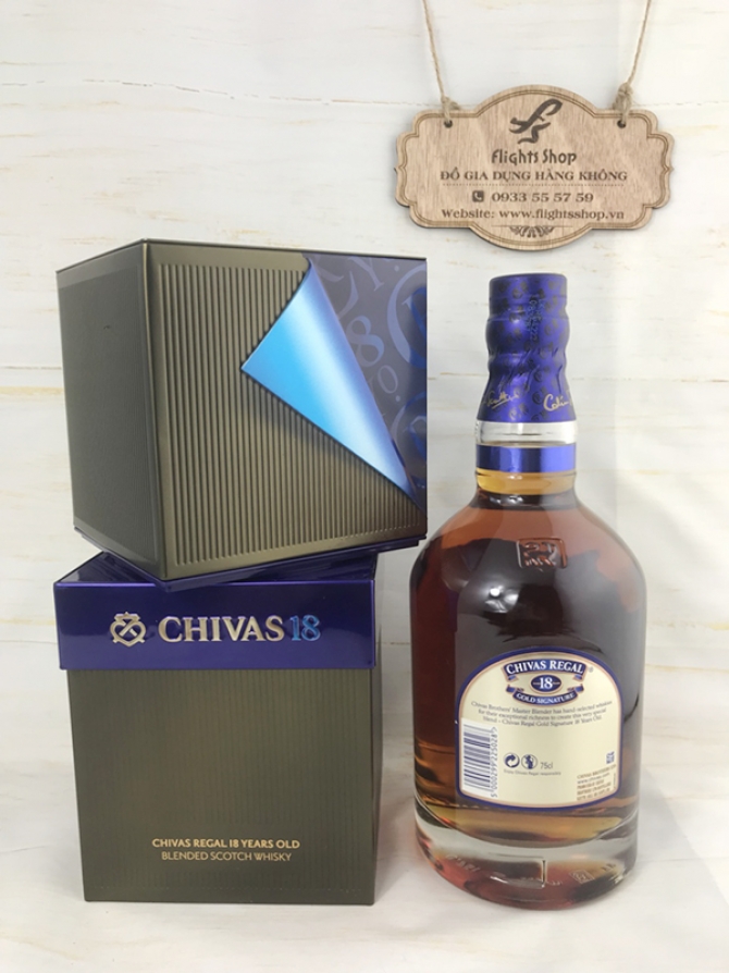 Chivas Regal 18 with figural box 750ml